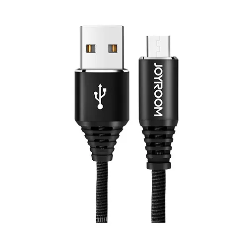 Дата кабель Joyroom Armour S-L316 microUSB 1m 2A Black фото товару Дата кабель Joyroom Armour S-L316 microUSB 1m 2A Black