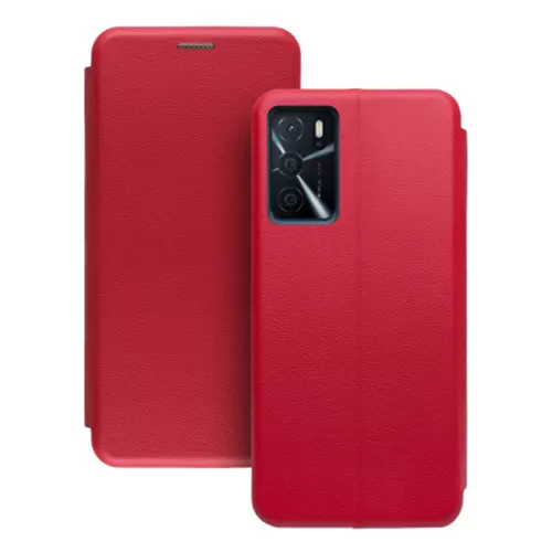 Чохол-книжка Premium Leather Case NEW Oppo A54S red (тех.пак) фото товару Чохол-книжка Premium Leather Case NEW Oppo A54S red (тех.пак)