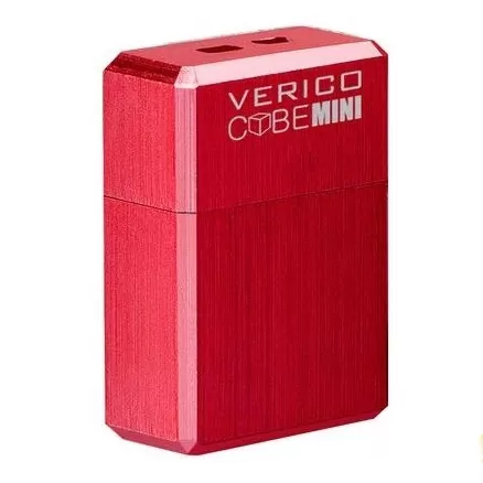 Verico USB 64Gb MiniCube Red фото товару Verico USB 64Gb MiniCube Red