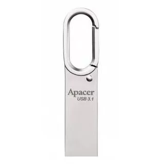 Apacer USB 16Gb AH15E Metal silver USB 3.1 фото товару Apacer USB 16Gb AH15E Metal silver USB 3.1