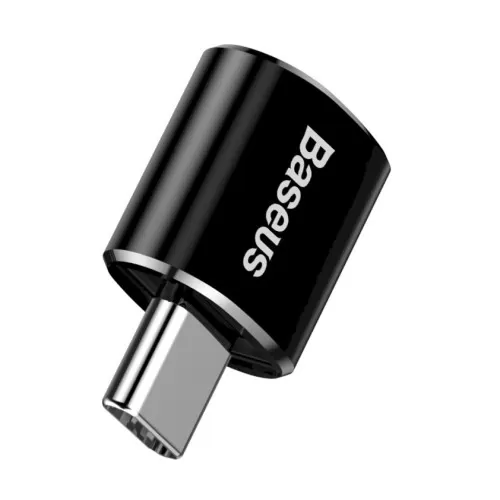 Перехідник OTG BASEUS CATOTG-01 USB to Type-C Black фото товару Перехідник OTG BASEUS CATOTG-01 USB to Type-C Black