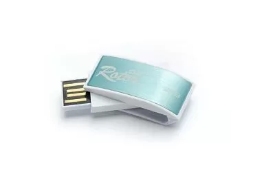 Verico USB 8Gb Rotor Clip SkyBlue фото товару Verico USB 8Gb Rotor Clip SkyBlue