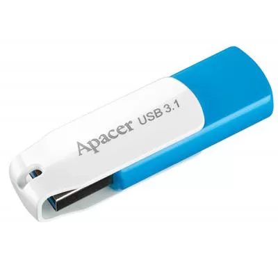 Apacer USB 16Gb AH357 Blue USB 3.1 фото товару Apacer USB 16Gb AH357 Blue USB 3.1