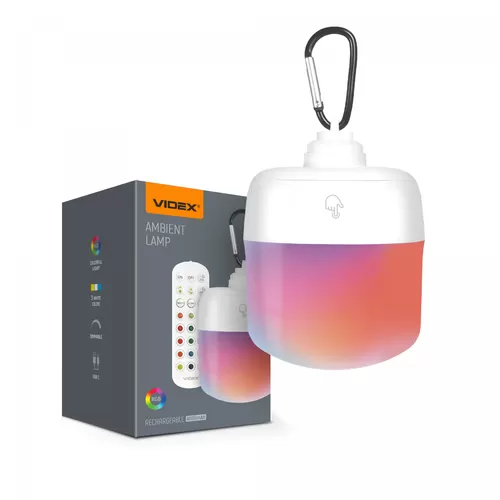 LED Світильник акумуляторний сенсорний з пультом VIDEX VL-NL103W-R фото товара LED Світильник акумуляторний сенсорний з пультом VIDEX VL-NL103W-R