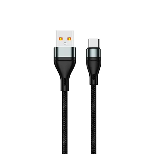 Дата кабель Jellico B16 Type-C 1m 3.1A Black фото товару Дата кабель Jellico B16 Type-C 1m 3.1A Black