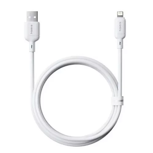 Дата кабель BASEUS Silky Series P10377702213-00 Lightning 1m 2.4A White фото товару Дата кабель BASEUS Silky Series P10377702213-00 Lightning 1m 2.4A White