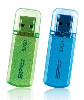 SILICON POWER 32Gb Helios 101 green фото товару SILICON POWER 32Gb Helios 101 green
