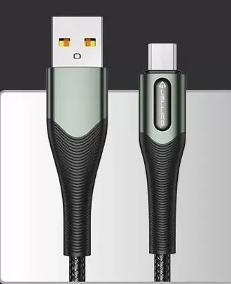 Дата кабель Jellico B7 microUSB 1m 3.1A Black фото товару Дата кабель Jellico B7 microUSB 1m 3.1A Black