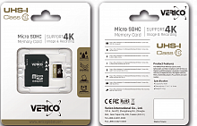 фото товара Verico MicroSDXC 128GB Class 10 (UHS-1)+SD adapter