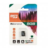 фото товара Mibrand MicroSDHC 8GB Class 4 (card only)