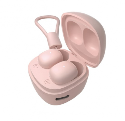 фото товара Навушники ERGO (Bluetooth, TWS) BS-530 Twins Nano 2 Pink